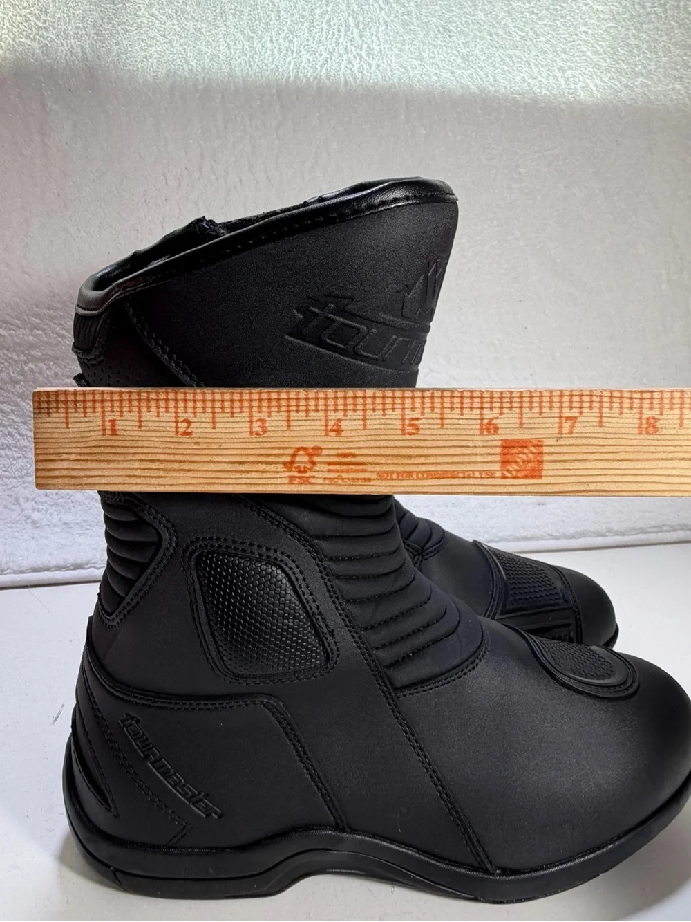 Tourmaster Solution WP Motorcycle Touring Boots Black Men’s 10 EU 44 Riding Boot